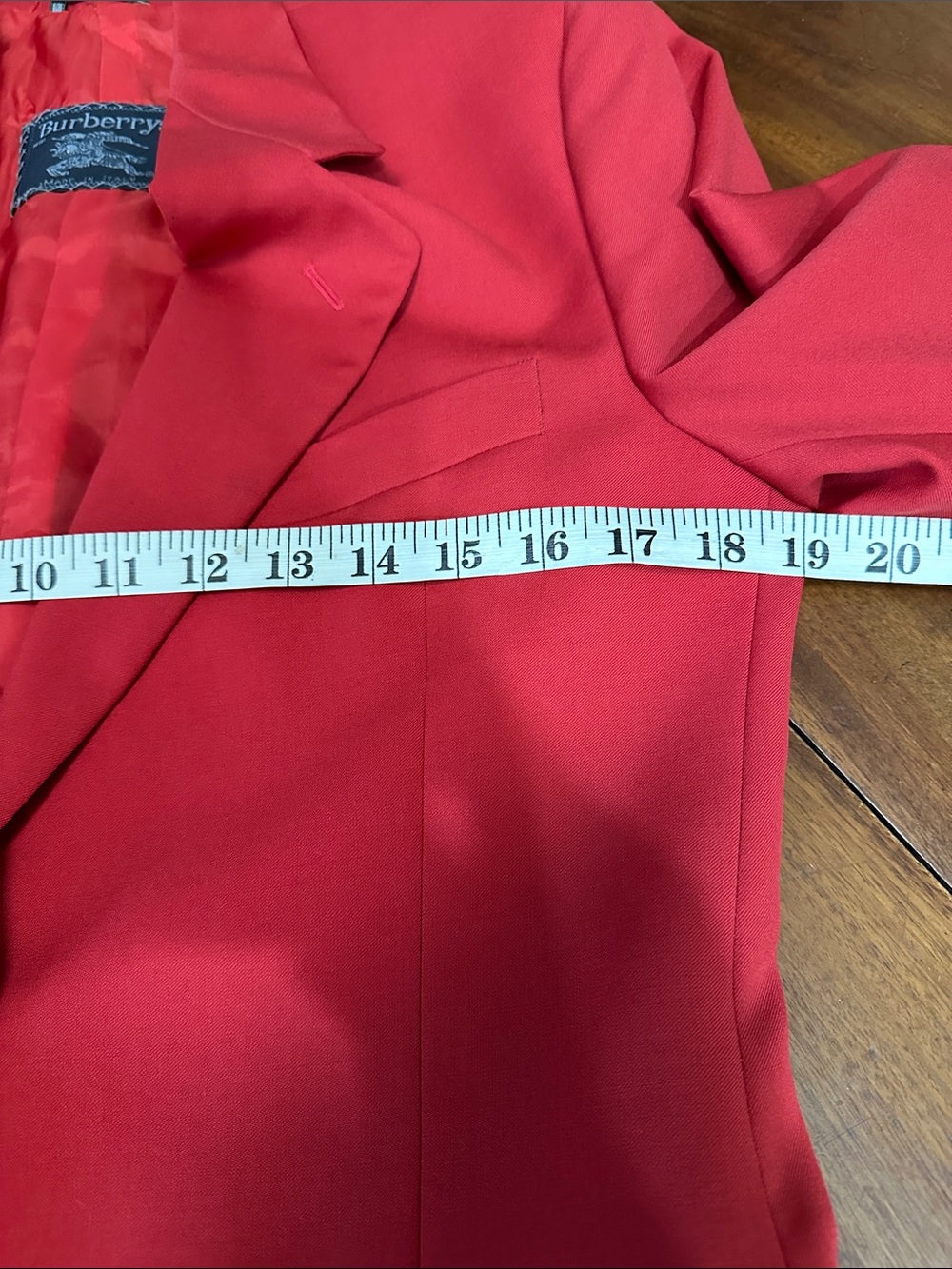 Burberrys' Vintage Logo Red Blazer - Picture 8 of 12